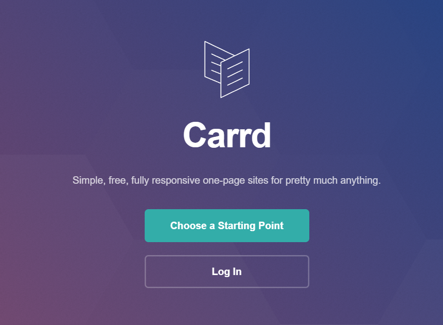 Best Landing Page Tools - Carrd